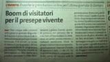 Boom di visitatori per il presepe